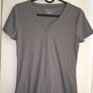 gray v neck t shirt